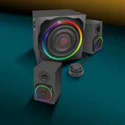 Speedlink GRAVITY CARBON RGB 2.1 Subwoofer System, black New