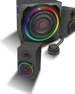 Speedlink GRAVITY CARBON RGB 2.1 Subwoofer System, black New