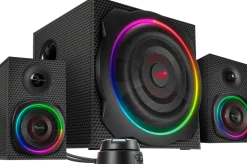 Speedlink GRAVITY CARBON RGB 2.1 Subwoofer System, black New