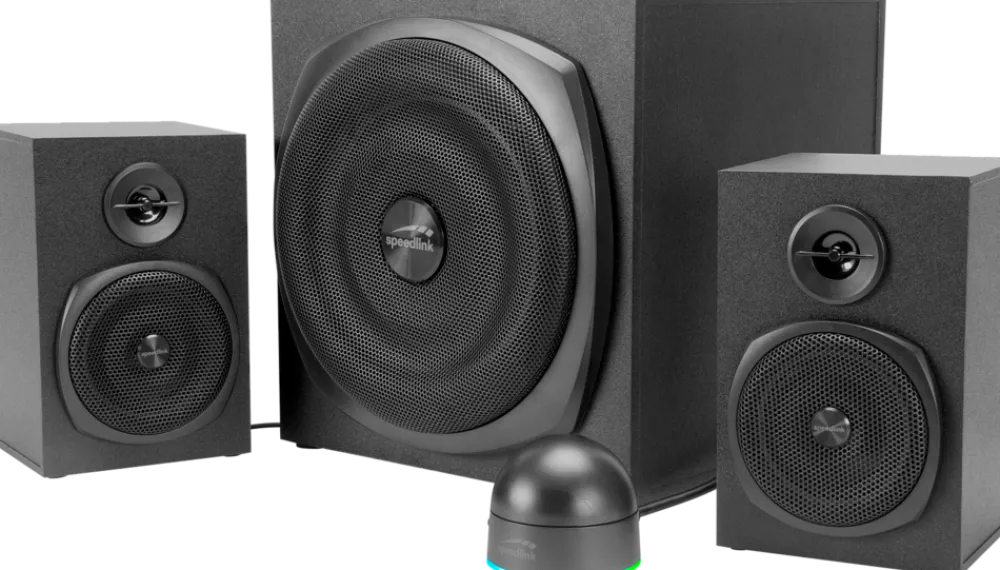 GRAVITY LT 2.1 Subwoofer System, black ^ Speedlink Discount