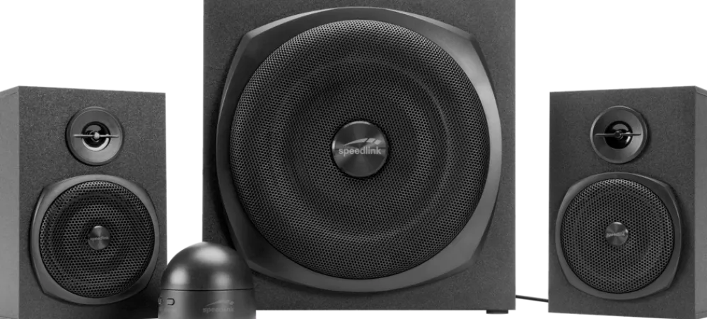 GRAVITY LT 2.1 Subwoofer System, black ^ Speedlink Discount