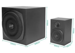 GRAVITY LT 2.1 Subwoofer System, black ^ Speedlink Discount