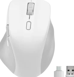LIBERA Rechargeable Mouse - Wireless, Bluetooth, Silent, white ^ Speedlink Sale