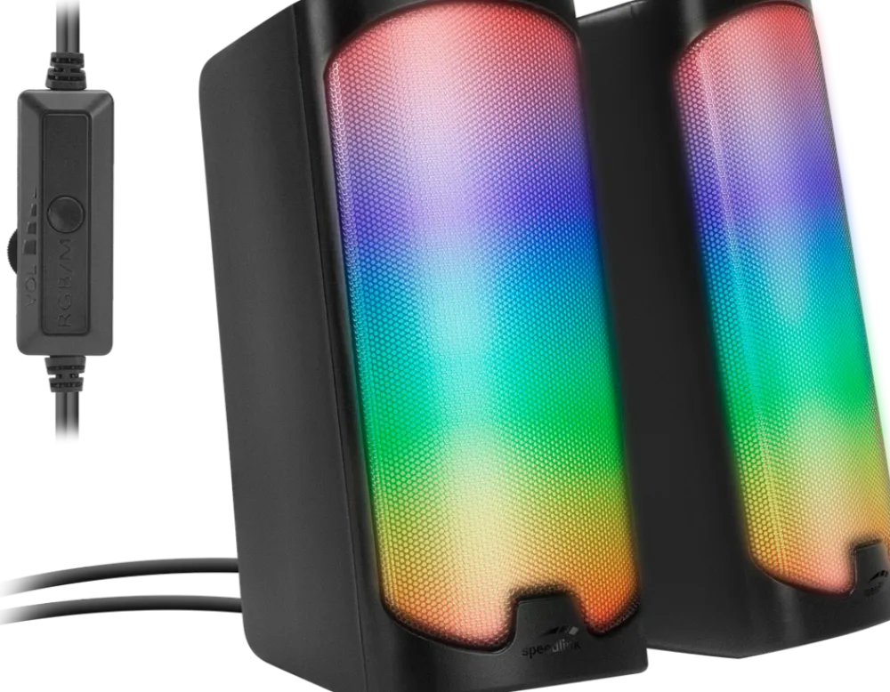 Speedlink TONOS RGB Gaming Stereo Speaker, black New