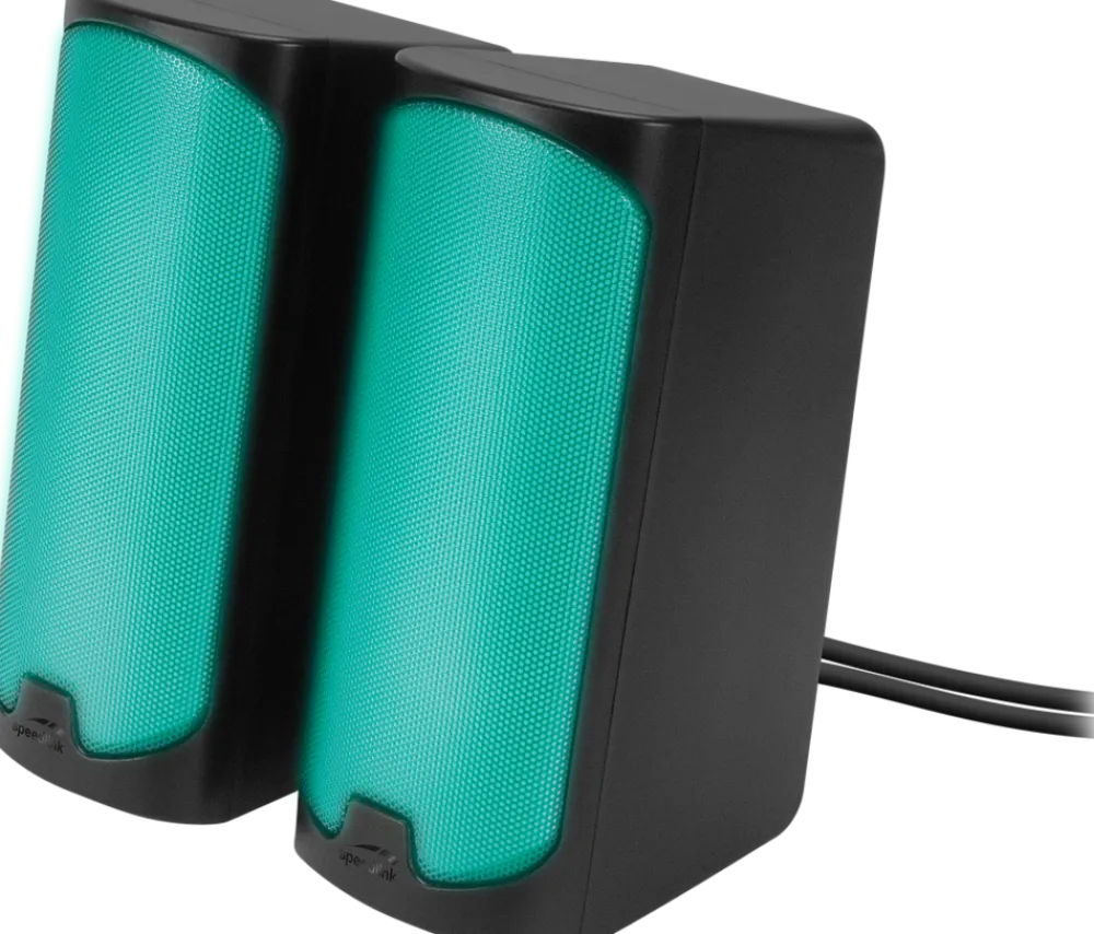 Speedlink TONOS RGB Gaming Stereo Speaker, black New