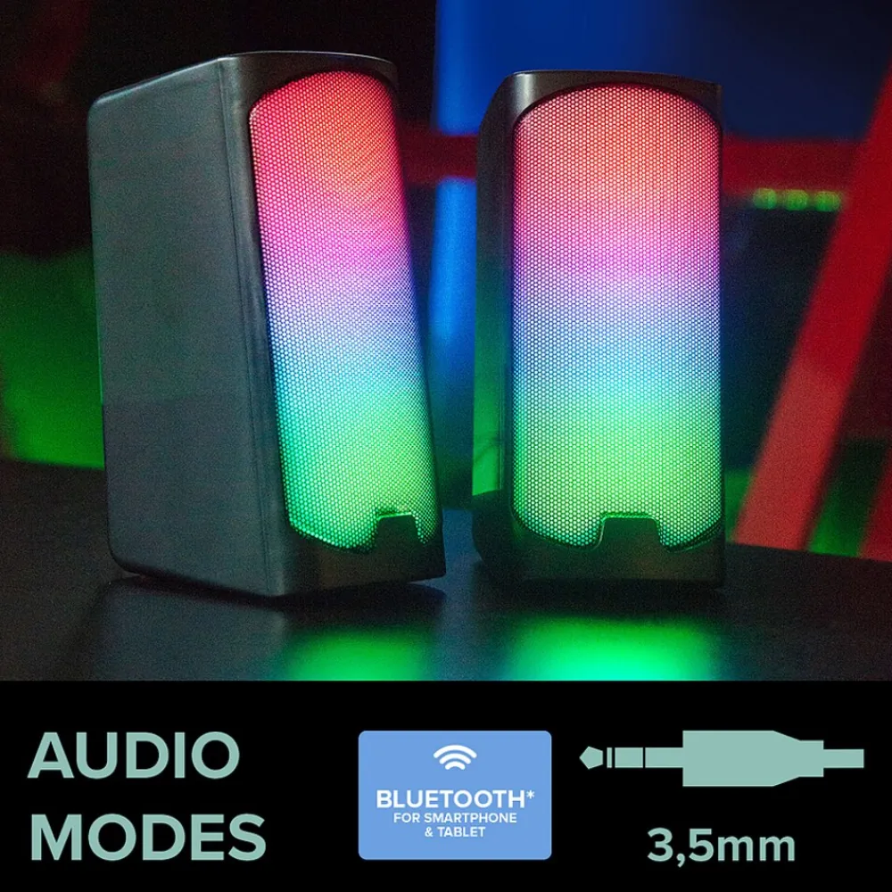 Speedlink TONOS RGB Gaming Stereo Speaker, black New