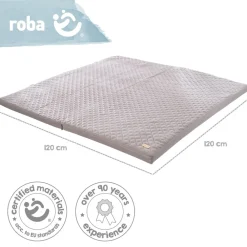 Roba Spiel- & Krabbelmatratze ' Style' ca. 60 x 120 cm, klappbar zu ca. 120 x 120 cm