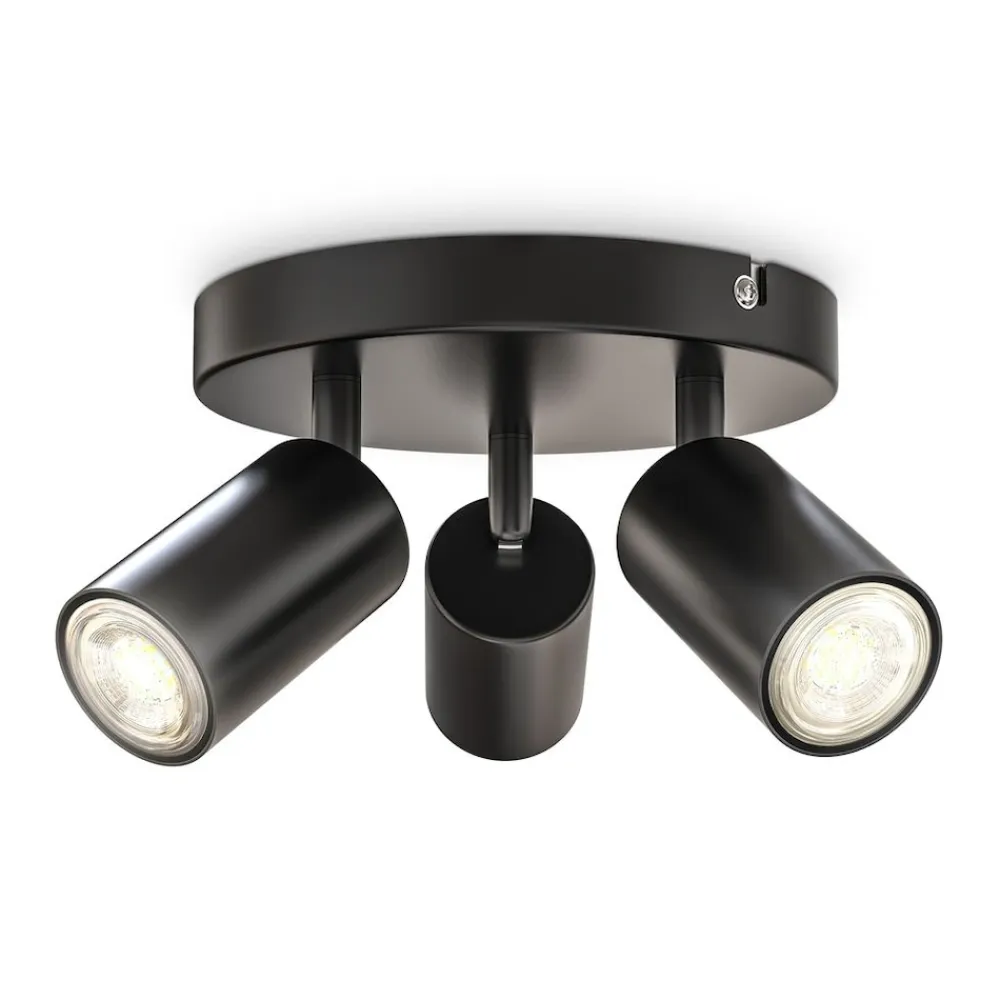 B.K.Licht Spotleuchte, schwarz, 3xGU10/max. 5W exkl. New