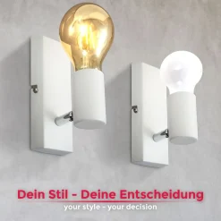B.K.Licht Spot, weiß, 1xE27 exkl./ max. 60W Best