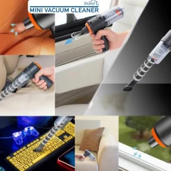 Starlyf ® Akku Handstaubsauger, beutellos, 2in1 Staubsauger mit Gebläse Mini Vacuum Cleaner schwarz Best