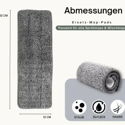 Starlyf ® Ersatzmatten - Autoclean Mop Pads Autoclean Mop grau Best