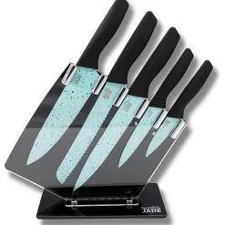 Starlyf ® Küchenstarterset - Pfannenset - Messerset Jade Set of 5 + Jade Knife Online