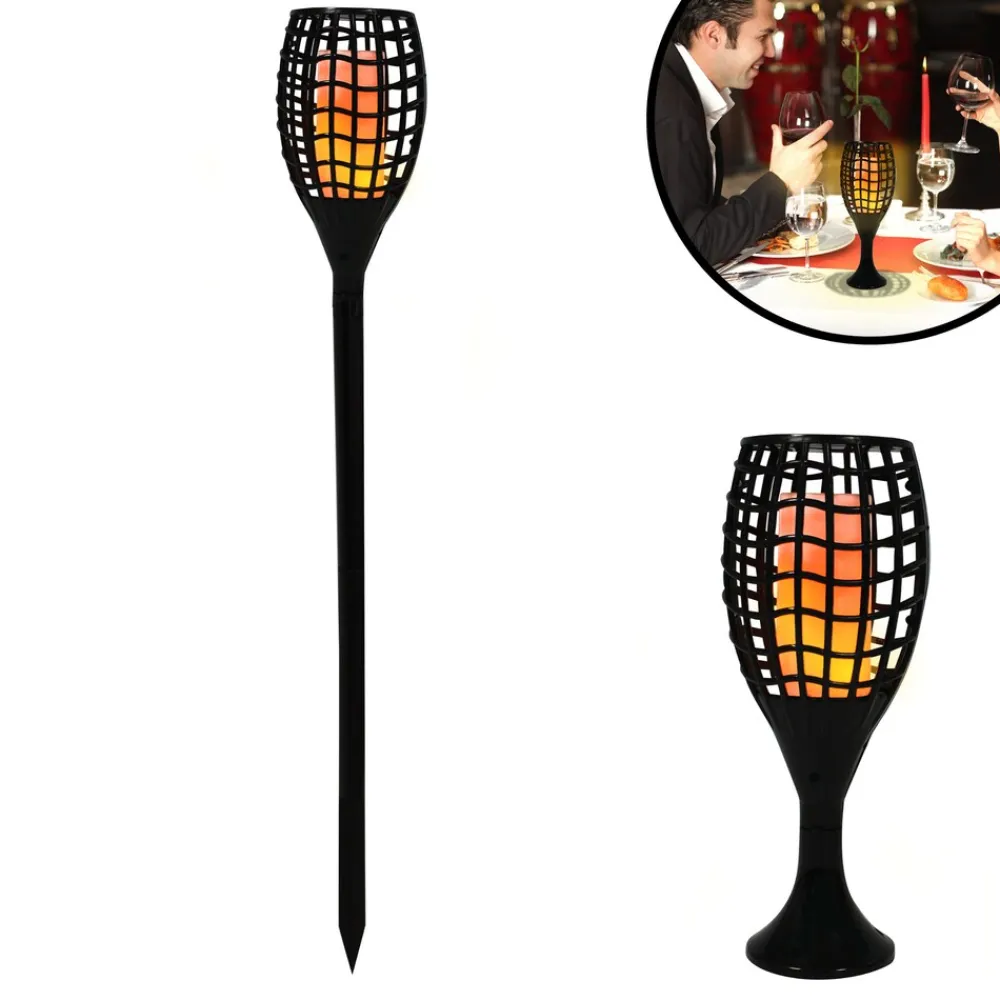 ® LED Solarleuchte, Solar Feuer Fackel für den Garten Flame ^ Starlyf Online