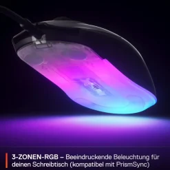 SteelSeries Rival 3 Gen 2 - Schwarz Gaming-Maus New
