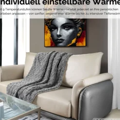 Steinborg Heizdecke 180x130cm mit Timer 9 Temperaturstufen Fernbedienung Outlet