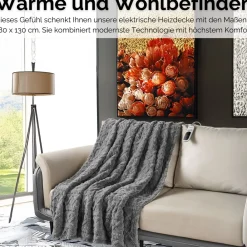 Steinborg Heizdecke 180x130cm mit Timer 9 Temperaturstufen Fernbedienung Outlet