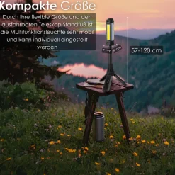 Steinborg 12in1 Multifunktionsleuchte LED-Campingleuchte 2000 Lumen 6000mAh Clearance