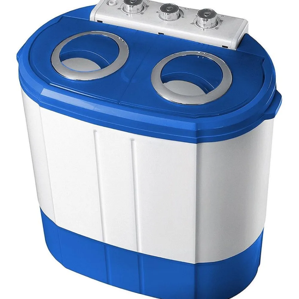 Mini-Waschmaschine Camping 3kg Schleuderfunktion 2 Kammern ^ Steinborg Sale