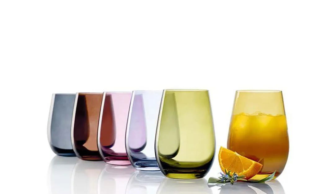 Stölzle Lausitz Becher Elements 465 ml 6er Set Weiß-Gold Discount