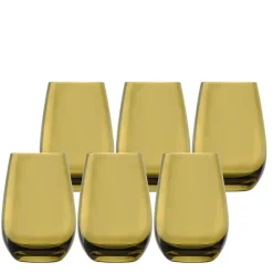 Stölzle Lausitz Becher Elements 465 ml 6er Set Weiß-Gold Discount