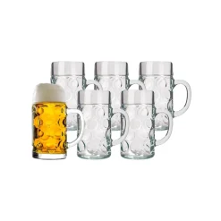 Stölzle Lausitz Bierkrüge Isar 500 ml 6er Set transparent Sale