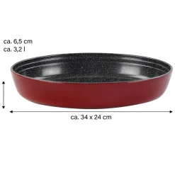 stoneline ® Antihaftbeschichtete Glasauflaufform 34 x 24 cm