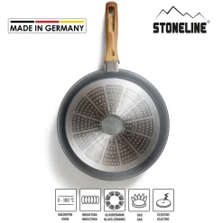 stoneline ® Back to Nature Bratpfanne 28 cm, Made in Germany, Induktion, antihaftbeschichtete Pfanne Sale
