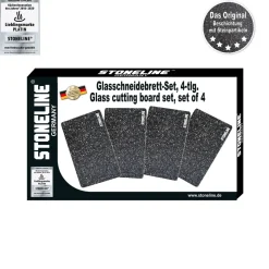 stoneline ® Glas-Schneidbrett-Set, 4-tlg. Clearance