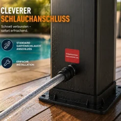 Strattore Solardusche / Gartendusche - Ocean in Schwarz Sale