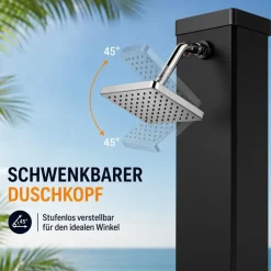 Strattore Solardusche / Gartendusche - Ocean in Schwarz Sale