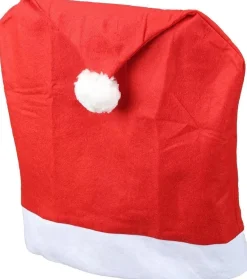 Stuhlhussen 4er Set Schwingstuhl Weihnachten I Rot I Nikolausmütze I Stuhlbezug Weihnachten Deko Weihnachtsmütze Stuhlabdeckung Stuhlbezug 4er Set ^ Novaliv New