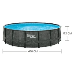 SummerWave Summer Waves Elite Pool 488 x 488 x 122 cm Discount