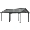 Stahl Carport EIGER - 367cm x 610cm, grau ^ Sunjoy Sale
