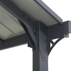 Stahl Carport EIGER - 367cm x 610cm, grau ^ Sunjoy Sale
