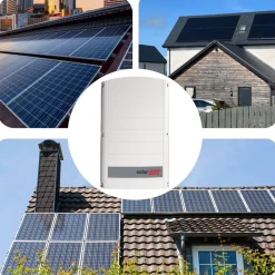 ® 4.0 kW Solaranlage, 8x 500 W Solarmodule Fullblack Bifacial, Wechselrichter SolarEdge SE4K (3-phasig) ^ SUNNIVA Hot