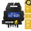 SUNNIVA ® 1840W Balkonkraftwerk BIFAZIAL FULLBLACK komplett Steckdose AP Systems EZ1-M 800 Watt Wechselrichter, Solaranlage Komplettset,4x460W Glas-Glas Bifacial Solarmodule, 5m Kabel,4x2,5m Solarkabel Sale