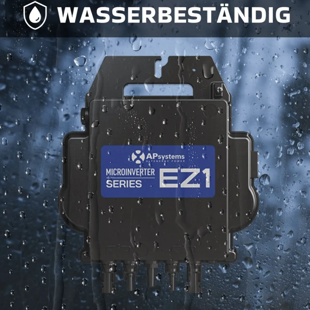 SUNNIVA ® 1840W Balkonkraftwerk BIFAZIAL FULLBLACK komplett Steckdose AP Systems EZ1-M 800 Watt Wechselrichter, Solaranlage Komplettset,4x460W Glas-Glas Bifacial Solarmodule, 5m Kabel,4x2,5m Solarkabel Sale