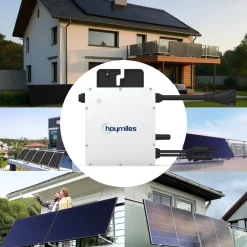 ® 500W Balkonkraftwerk BIFAZIAL FULLBLACK komplett Steckdose HOYMILES 400 Watt Wechselrichter, PV Solaranlage Komplettset, 1x 500W N-Type Glas Bifacial Solarmodule, 5m Kabel ^ SUNNIVA