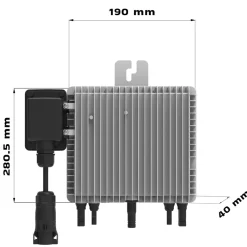 ® 920W Balkonkraftwerk BIFAZIAL FULLBLACK komplett Steckdose DEYE 800W Wechselrichter, PV Solaranlage, 2x 460W Glas-Glas Solarmodule, inkl. 5m Kabel, Bluetooth WIFI, Komplettset ^ SUNNIVA Hot