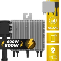 SUNNIVA ® 3000W Balkonkraftwerk Deye mit 6,72 kWh Speicher MARSTEK B2500-D, BIFAZIAL FULLBLACK komplett Steckdose, PV Solaranlage Komplettset mit Solarspeicher, 6x 500W N-Type Glas Bifacial Module Discount