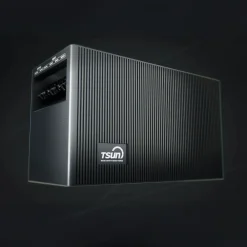 SUNNIVA ® 1000W Balkonkraftwerk mit 2,01 kWh Speicher TSUN SOLARCAN TSOL-DCU2000Lite, BIFAZIAL FULLBLACK komplett Steckdose, PV Solaranlage Komplettset mit Solarspeicher, 2x 500W Glas-Bifacial Best