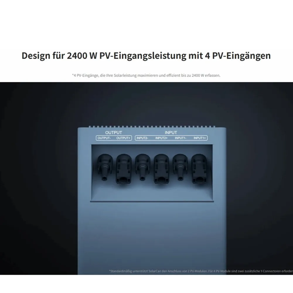 SUNNIVA ® 1840W Balkonkraftwerk mit 2,01 kWh Speicher TSUN SOLARCAN TSOL-DCU2000Lite, BIFAZIAL FULLBLACK komplett Steckdose, PV Solaranlage Komplettset mit Solarspeicher, 4x 460W Glas-Glas Bifacial Online
