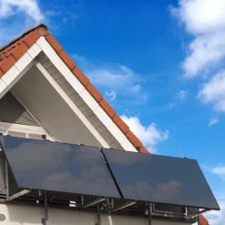® 1000W Balkonkraftwerk mit 2,01 kWh Speicher TSUN SOLARCAN  TSOL-DCU2000Lite, BIFAZIAL FULLBLACK komplett Steckdose, PV Solaranlage Komplettset mit Solarspeicher, 2x 500W Glas-Bifacial ^ SUNNIVA Online