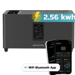 SUNNIVA ® 2000W Balkonkraftwerk mit 5,12 kWh Speicher MARSTEK Jupiter C + Plus, BIFAZIAL FULLBLACK komplett Steckdose, PV Solaranlage Komplettset mit Solarspeicher, 4x 500W N-Type Glas Bifacial PV Discount