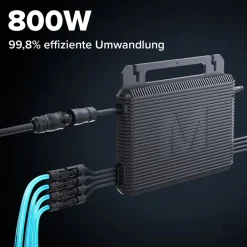 SUNNIVA ® 2760W Balkonkraftwerk mit 6,72 kWh Speicher Marstek 3x B2500-D, BIFAZIAL FULLBLACK komplett Steckdose, PV Solaranlage Komplettset mit Solarspeicher, 6x 460W N-Type Glas-Glas Bifacial Module