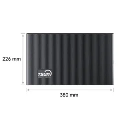 SUNNIVA ® 2000W Balkonkraftwerk mit 4,02 kWh Speicher TSUN SOLARCAN TSOL-DCU2000Lite, BIFAZIAL FULLBLACK komplett Steckdose, PV Solaranlage Komplettset mit Solarspeicher, 4x 500W Glas-Bifacial Discount