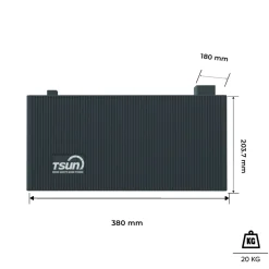 SUNNIVA ® 2000W Balkonkraftwerk mit 4,02 kWh Speicher TSUN SOLARCAN TSOL-DCU2000Lite, BIFAZIAL FULLBLACK komplett Steckdose, PV Solaranlage Komplettset mit Solarspeicher, 4x 500W Glas-Bifacial Discount
