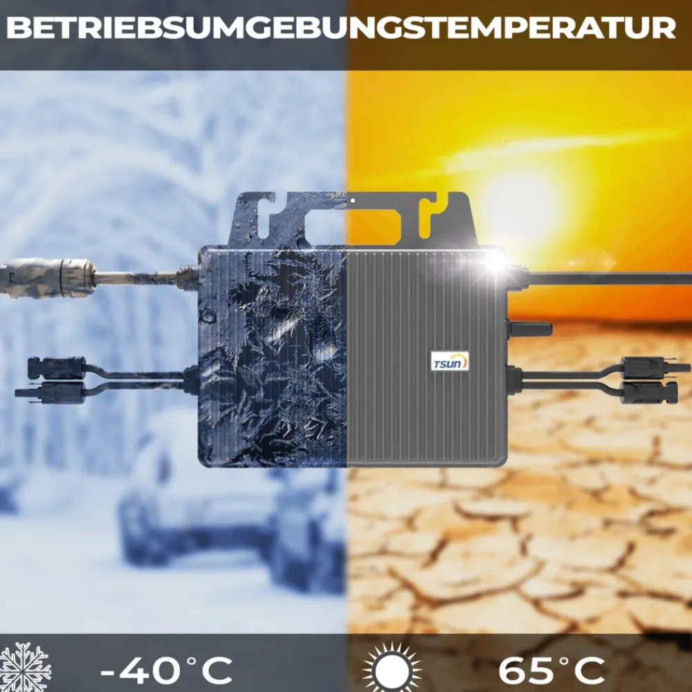 SUNNIVA ® 2000W Balkonkraftwerk mit 4,02 kWh Speicher TSUN SOLARCAN TSOL-DCU2000Lite, BIFAZIAL FULLBLACK komplett Steckdose, PV Solaranlage Komplettset mit Solarspeicher, 4x 500W Glas-Bifacial Discount