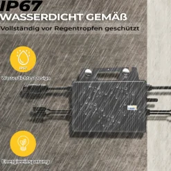 SUNNIVA ® 920W Balkonkraftwerk mit 2,01 kWh Speicher TSUN SOLARCAN TSOL-DCU2000Lite, BIFAZIAL FULLBLACK komplett Steckdose, PV Solaranlage Komplettset mit Solarspeicher, 2x 460W Glas-Glas Bifacial Online