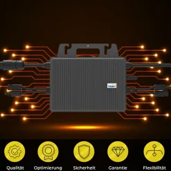 SUNNIVA ® 920W Balkonkraftwerk mit 2,01 kWh Speicher TSUN SOLARCAN TSOL-DCU2000Lite, BIFAZIAL FULLBLACK komplett Steckdose, PV Solaranlage Komplettset mit Solarspeicher, 2x 460W Glas-Glas Bifacial Online